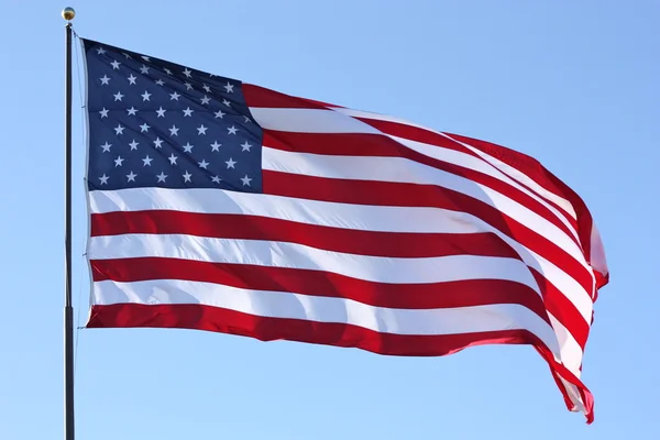 Amerikaanse vlag volledige weergave Stockafbeelding