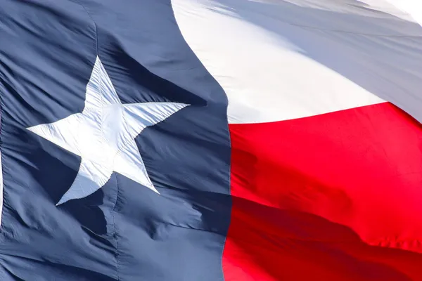 Flaga Teksas z bliska Zdjęcie Stockowe