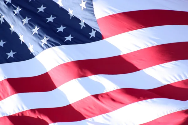 Amerikanische Flagge aus nächster Nähe lizenzfreie Stockbilder