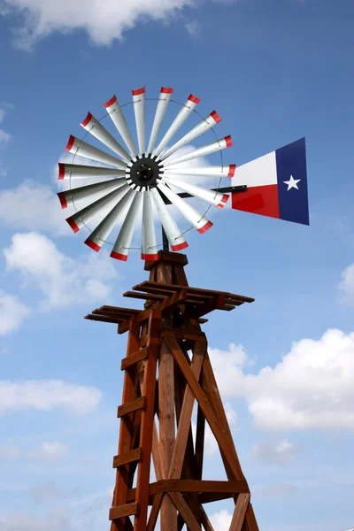 テキサス州の風車 ストック写真