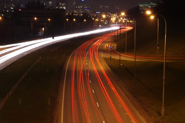 stock image Night traffic in the city