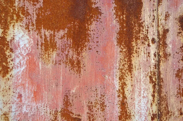 Roestige deur detail met kleur afzetten — Stockfoto