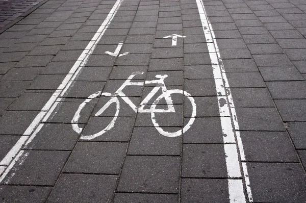 stock image Bicycle Road Sign in the city