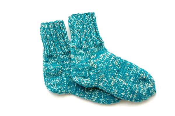 Ponožky dětské izolovaných na bílém pozadí — Stock fotografie