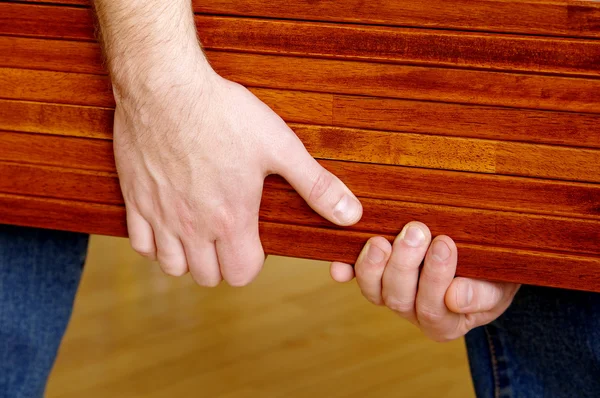 stock image Planks in hands