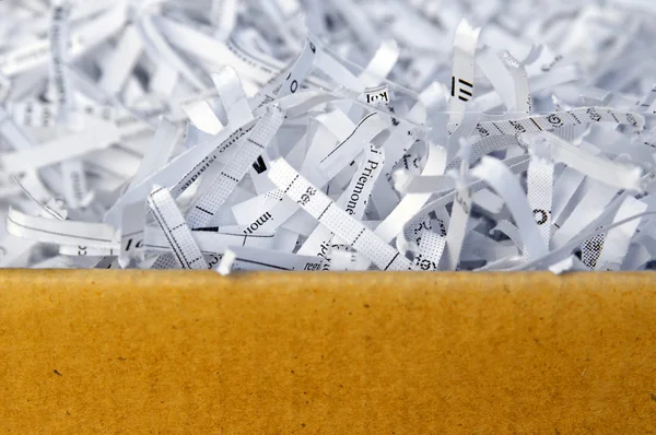Paper strips from a shredder — Stock Photo, Image