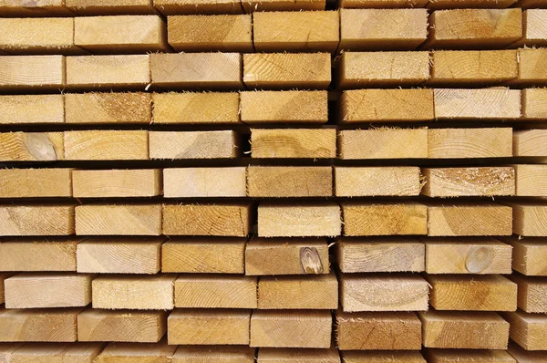 stock image Close up view of stacked wooden boards