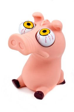 Funny pig toy clipart