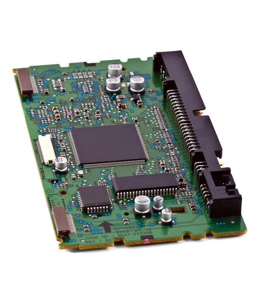 Placa de circuito electrónico, parte de equipamento informático — Fotografia de Stock