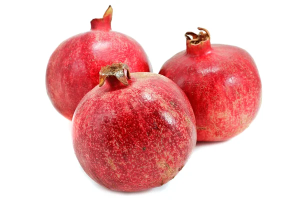 Ripe pomegranates isolated on white background — Stock Photo, Image