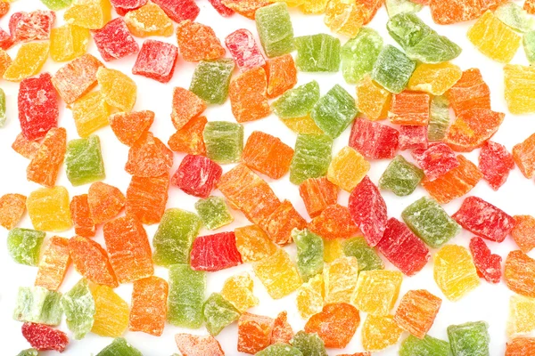 Doce frutas cristalizadas como fundo — Fotografia de Stock