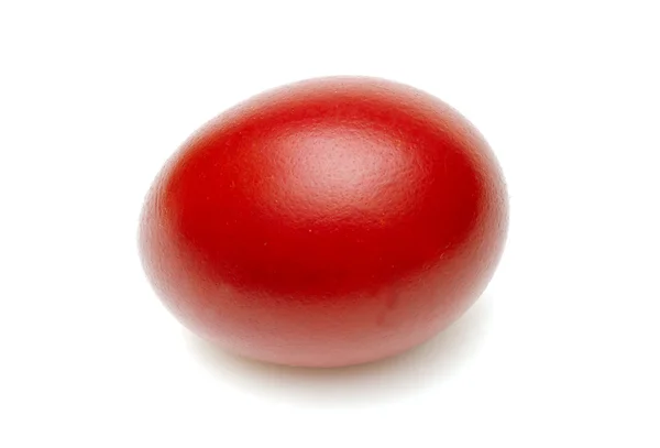 Kırmızı Paskalya yortusu yumurta — Stok fotoğraf