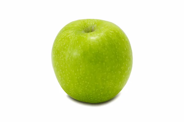 Зеленое яблоко, изолированные на белом фоне — стоковое фото