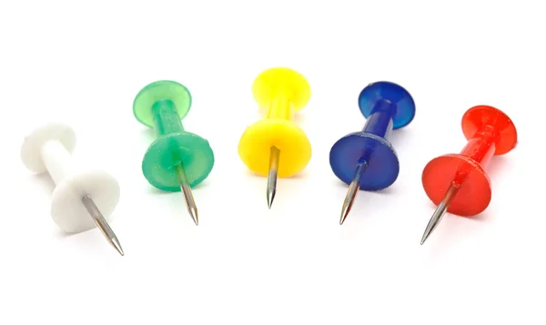 Colorful office push pins — Stock Photo, Image