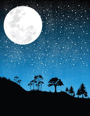 Night vector clipart