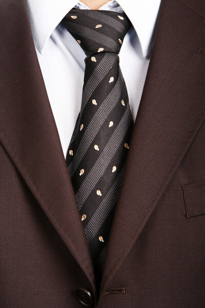 Detail of a Business man Suit with tie
