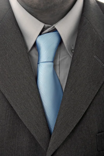 Detalj av man kostym med slips — Stockfoto