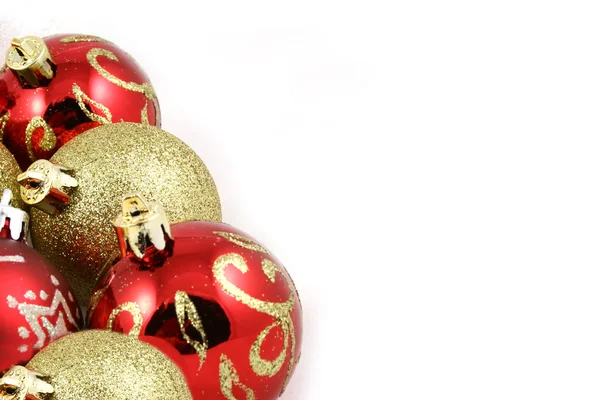 Detalhe de bolas de Natal — Fotografia de Stock