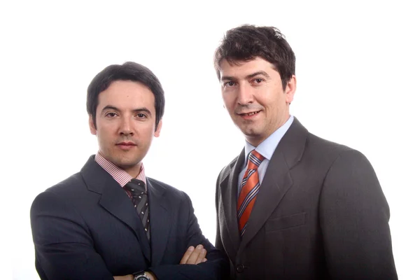 Retrato de dos hombres de negocios jóvenes — Foto de Stock