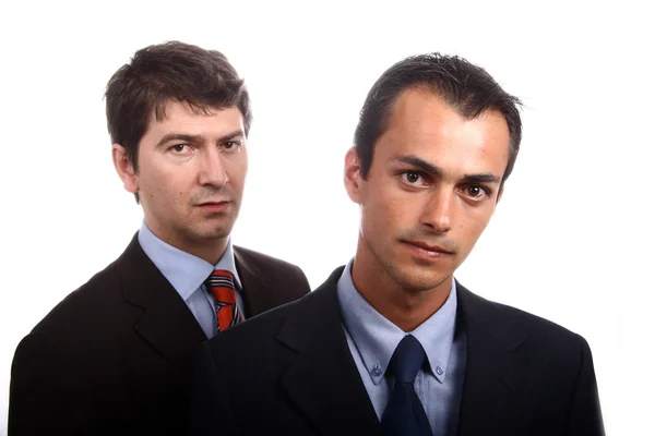 两个年轻商务男子肖像 — 图库照片