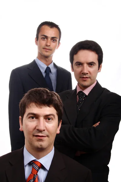 Tři mladí podnikání muži portrét — Stock fotografie