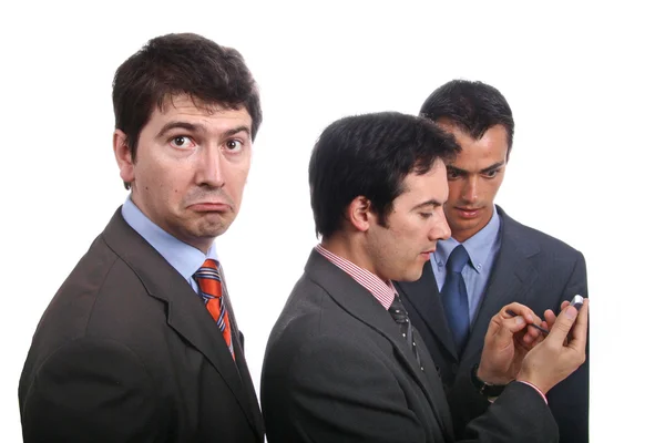 Three young business men portrait — Stock Photo, Image