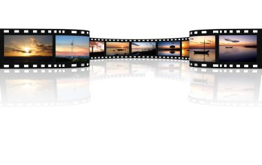 Film on a white clipart