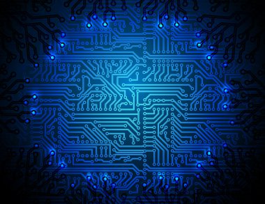 Vector circuit board background. eps10 clipart