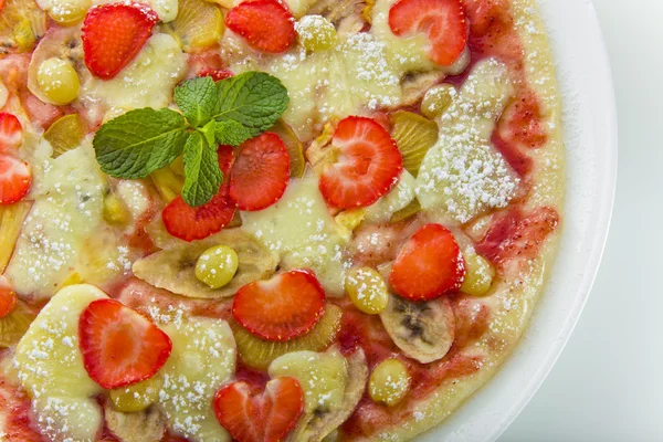 Pizza de frutas Fotografia De Stock