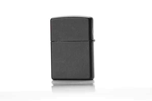 Black lighter on white isolated — Stock Photo, Image