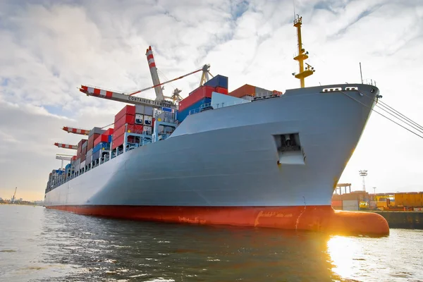 貨物貨物コンテナー船 — ストック写真
