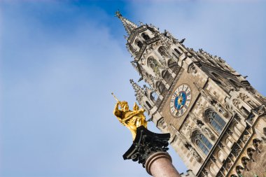 Virgin mary statue in munich