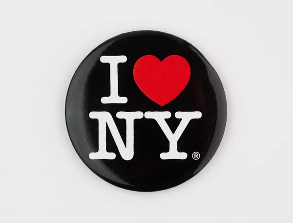 我爱纽约徽章 — 图库照片