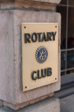 Rotary Club sign clipart