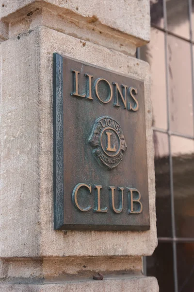 stock image Lions club sign