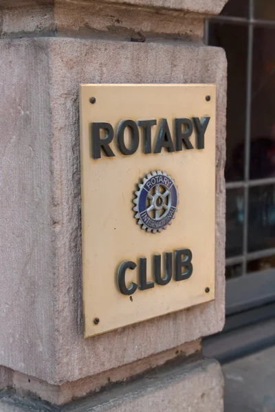 Rotaryklubb tecken Stockbild