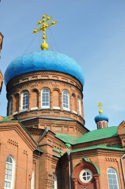 Pokrovsky Cathedral. Barnaul. clipart