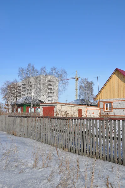 도시 지역에 농촌의 현대화. — 스톡 사진