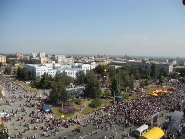 A lot of on the streets. Barnaul.