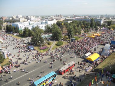 A lot of on the streets. Barnaul.