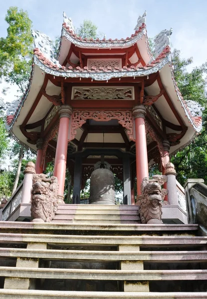 stock image The staircase and the entrance to a Buddhist temple.