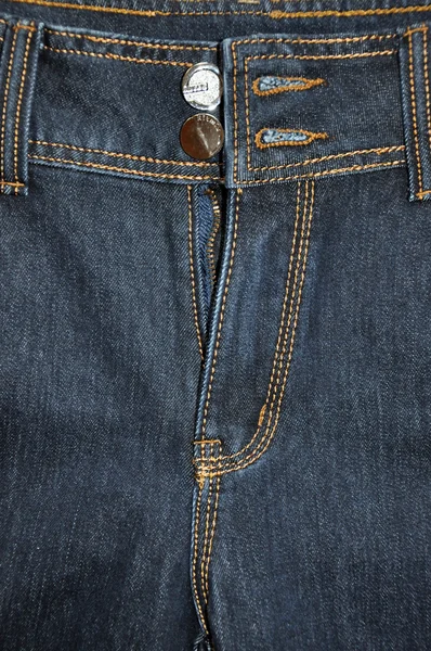 Calça jeans desabotoada . — Fotografia de Stock