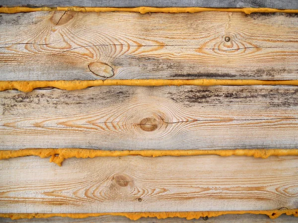 Ściany drewniane dziennika — Zdjęcie stockowe