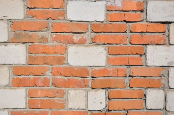 Eine Ziegelmauer. Textur. — Stockfoto