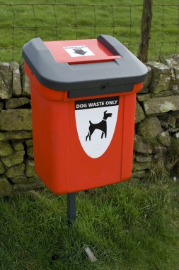 Dog waste bin clipart