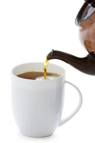stock image Making a cup of tea