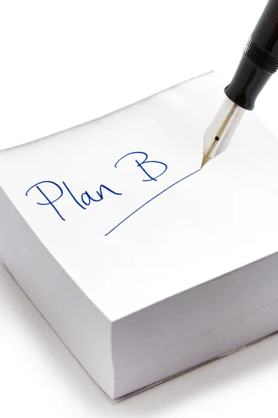 Plan B — Stockfoto