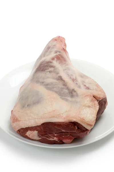 Raw leg of lamb — Stock Photo, Image