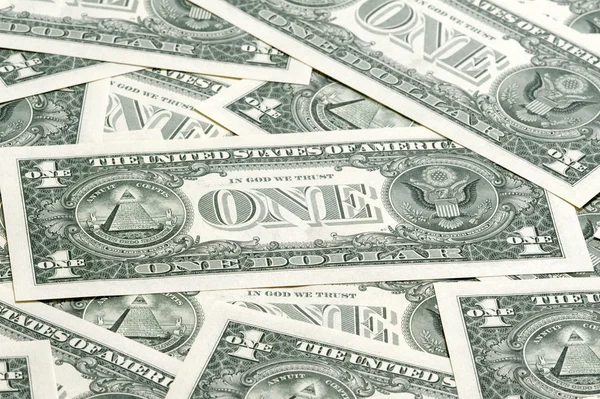 Tapijt van een dollar biljetten — Stockfoto