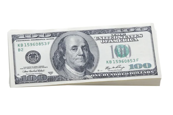 100 dollar bills — Stock Photo, Image